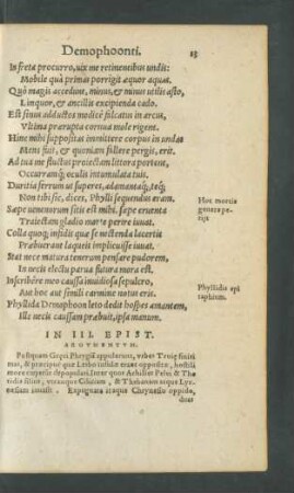 In III. Epist. Argumentum.