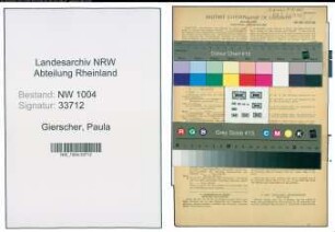 Entnazifizierung Paula Gierscher , geb. 15.03.1900 ()