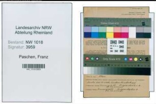 Entnazifizierung Franz Paschen , geb. 06.04.1915 ()