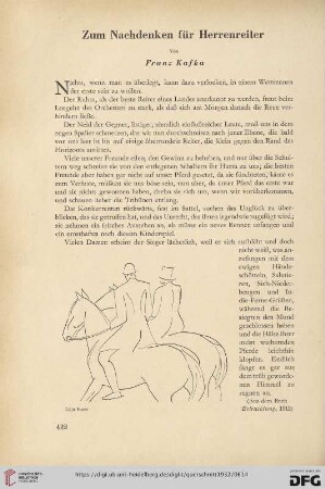 12: Zum Nachdenken für Herrenreiter