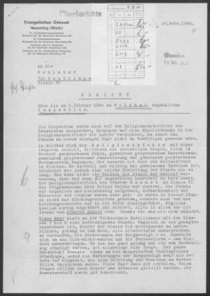 Wildbad: Inspektionsbericht 1964
