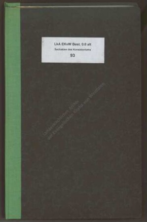 Die Kirchen-, Pfarr-, Schul- und sonstigen Gebäude und deren Unterhaltung (Band 1)