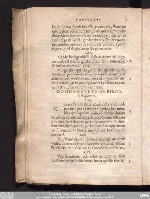 Commvnavlte De Biens. Chapitre. x.
