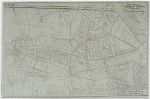 Bebauungsplan Charlottenburg-Nord, Berlin-Charlottenburg: Planzeichnung Charlottenburg-Nord von Schmidt für Jansen, Maßstab 1:4000