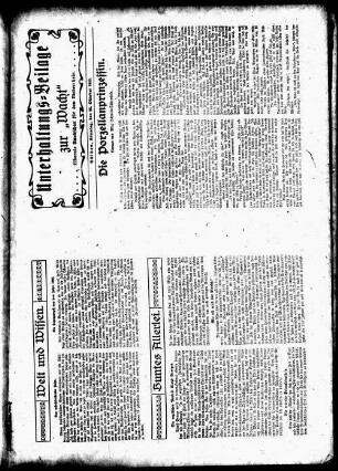 Unterhaltungs-Blatt zur "Wacht"
