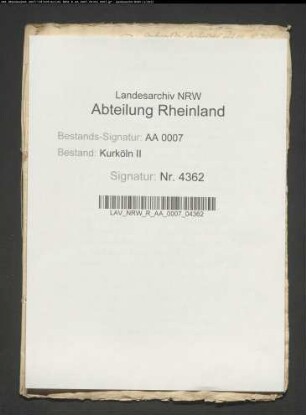 Antwort Erzbischof Dietrichs von Moers auf Beschwerden Herzog Adolfs von Kleve