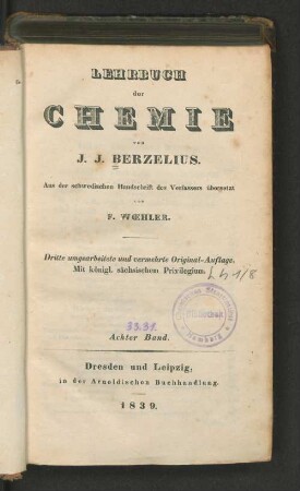 Bd. 8: Lehrbuch der Chemie
