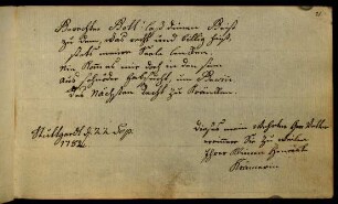 Henriete Krämerin. Stuttgart, 22.09.1782.
