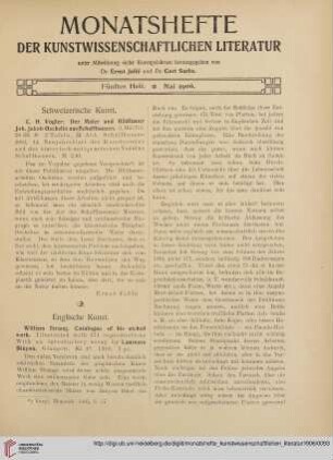 Fünftes Heft (Mai 1906)