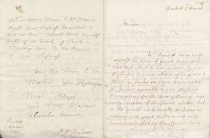 Peter Perez Burdett an Karoline Luise von Baden (Rastatt)