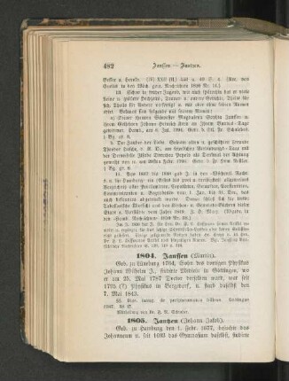 1805. Jantzen (Johann Jakob).
