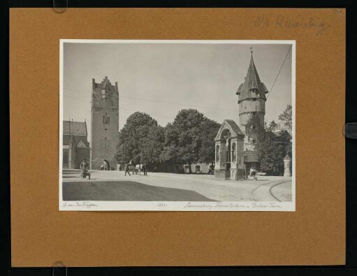 341, Ravensburg. Frauentorturm und Grüner Turm. (Nr. 3726).