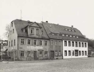 Mittweida, Wohnhäuser : Mittweida, Wohnhäuser, Burgstädter Straße 23/27, Straßenansicht