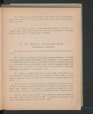 IV. Ex Ordine Philosophorvm