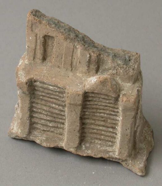 Model of a temple pyramid (fragment)