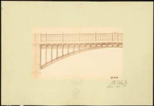Schmiedeeiserne Dekoration der Bad-Brücke, Berlin: Teilansicht