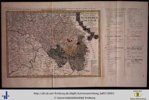 Ducatus Silesiae tabula altera superiorem