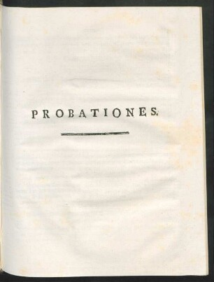 Probationes