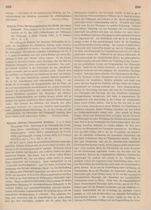 249-252 [Rezension] Dilthey, Wilhelm, Wilhelm Diltheys gesammelte Schriften