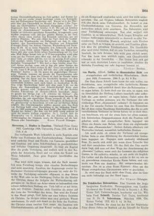 263-264 [Rezension] Stevenson, J., Studies in Eusebius