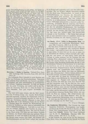263-264 [Rezension] Stevenson, J., Studies in Eusebius