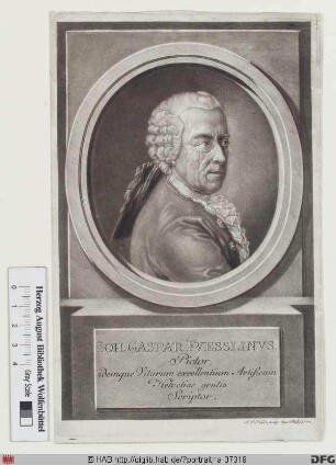 Bildnis Johann Caspar Fuessli d. Ä.
