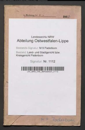 Erblasser: Vonderforst, Maria Anna, geb. Meyer; Ehepartner: Vonderforst, Anton: