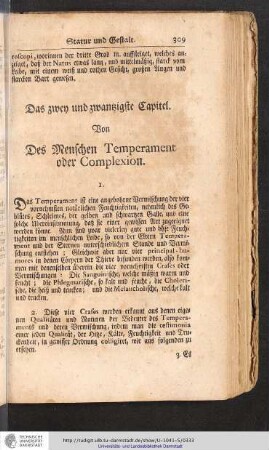 Von des Menschen Temperament oder Complexion
