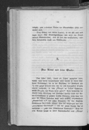 II. Das Uebel und seine Quelle.