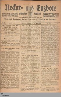 Neckar- und Enzbote : Besigheimer Tageszeitung : Kirchheimer Anzeiger : Amts- u. Anzeigeblatt für den Oberamtsbezirk Besigheim