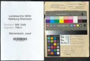 Entnazifizierung Josef Sterzenbach , geb. 23.03.1913 (Polizist)