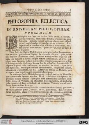 Philosophia eclectica