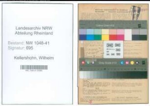 Entnazifizierung Wilhelm Kellershohn , geb. 04.02.1913 (Polizist)