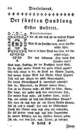 Der fünften Handlung [...] Auftritt.