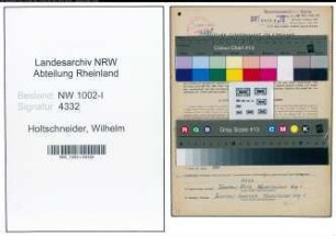 Entnazifizierung Wilhelm Holtschneider, geb. 03.11.1913 (Kaufm.Angest.)
