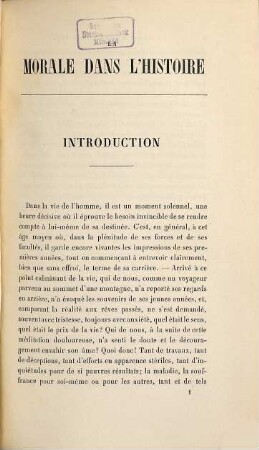 La morale dans l'histoire : Étude sur les principaux systèmes de philosophie de l'histoire depuis l'antiquité jusqu'à nos jours