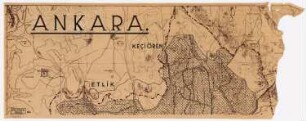 Gesamtbebauungsplan Ankara. Umgebung von Ankara: Keci Ören, Teil der Übersichtspläne Inv.Nr. 22983 bis 22988 1:10000
