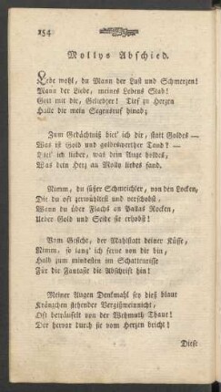 Mollys Abschied
