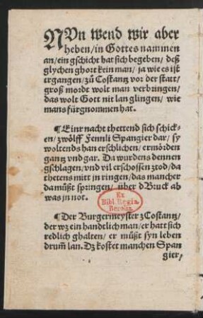 NVn wend wir aber || heben/ in Gottes nammen || an/