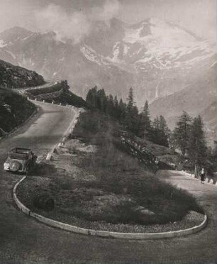 Großglockner-Hochalpenstraße. Salzburg. Österreich. Straßenführung unterhalb der Piffalpe im Ferleitental