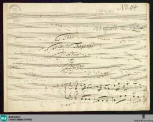Sonatas - Mus. Hs. 864 : fl, vl, b; C; DTB 16 C6 GroT 4719-C GroT Anh.3934-C