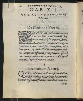 II. Iuramentum Notarii.