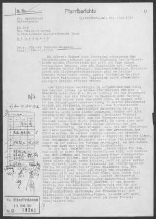 Wachbach mit Hachtel, Dörtel, Apfelbach, Stuppach, Lillstadt und Rot: Visitationsbericht mit Pfarrbericht 1956