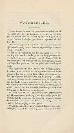 Voorbericht
