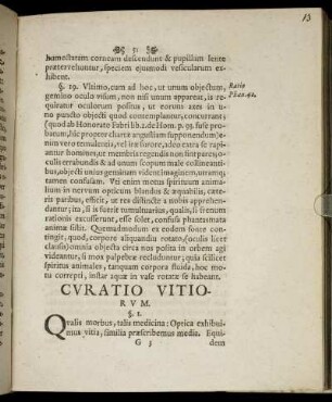 Curatio Vitiorum.