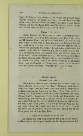 Siebentes Kapitel. Sigismund (1410 - 1437)