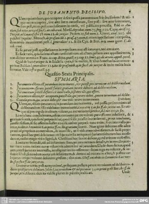 Quaestio Sexta Principalis