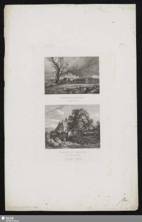 Herbstlandschaft / Kirche zu Graupen