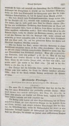 137-140 "Predigten" von Strauß