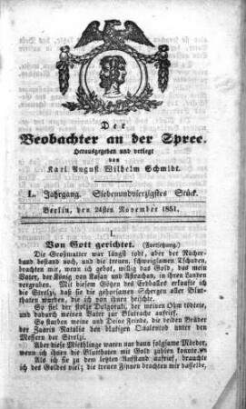 47. Stueck, 24. November 1851